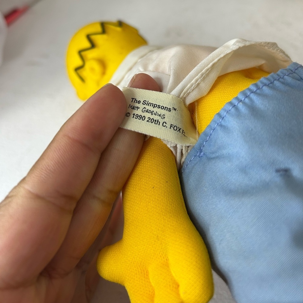 Vintage The Simpsons 1990’s  Colorful Cartoon Family Plush Toy Set - Picture 4 of 4